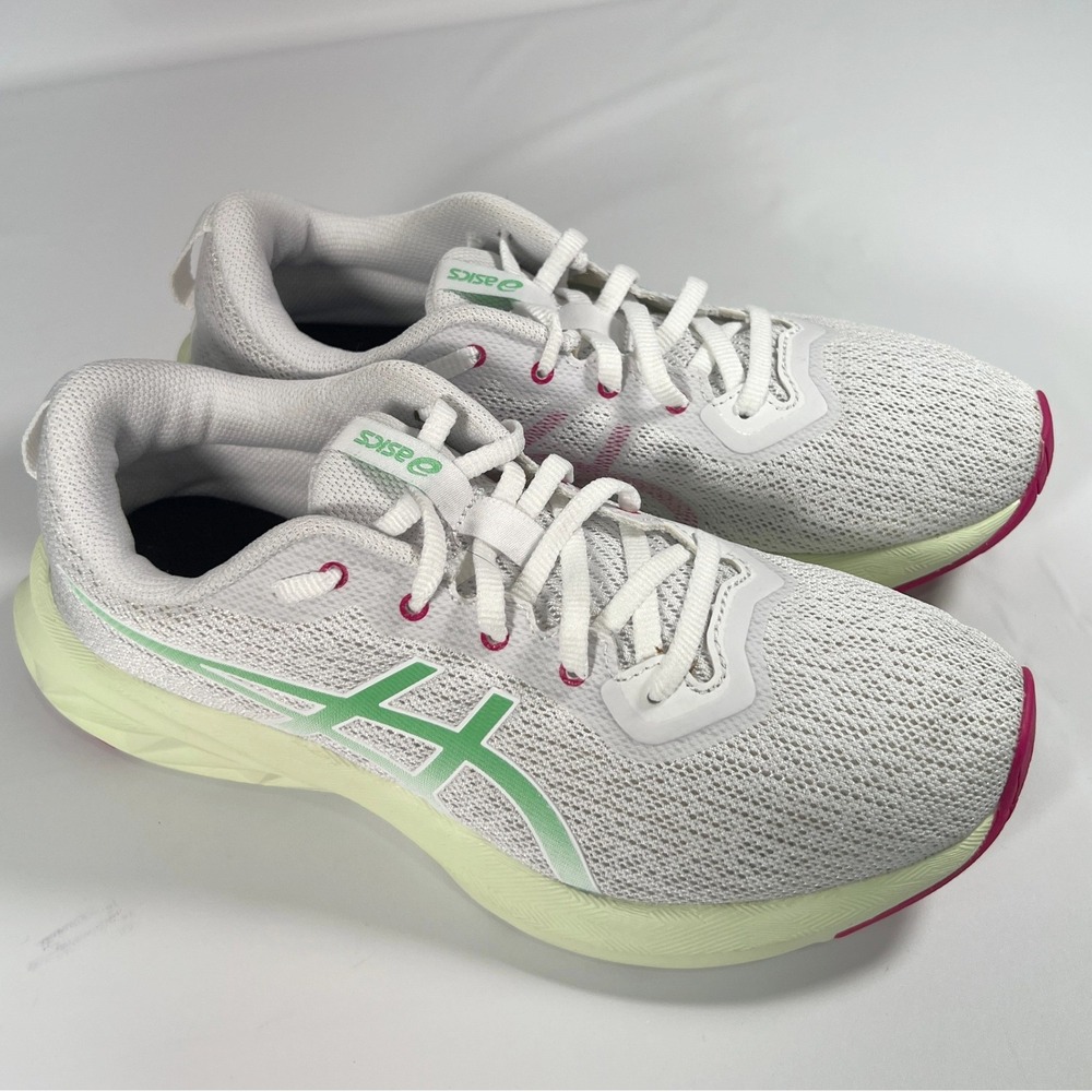 ASICS Versablast 3 Running Shoes Womens 7.5 White Lime Pink 1012B179 Athletic - Picture 2 of 9